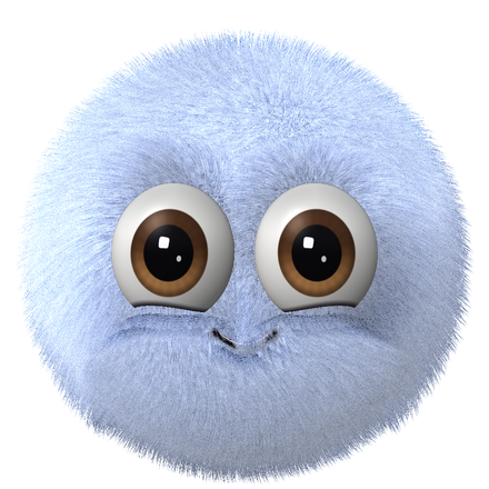Dot, Akadi's fluffy blue tutor